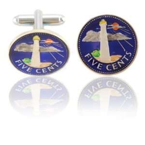  Barbadian Lighthouse Coin Cuff Links CLC CL703 Jewelry