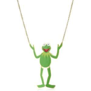  nOir The Muppets Kermit The Frog Enamel Pendant Necklace 