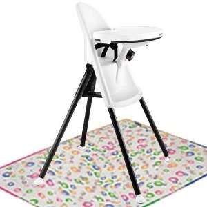  Baby Bjorn High Chair with Splat Mat  White Baby
