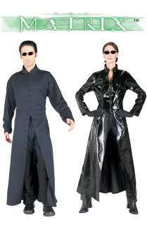 New Official Matrix Neo Trinity Trench Coat PU Costumes  