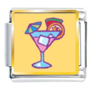 Mixed Drink Food Italian Charms Bracelet Link