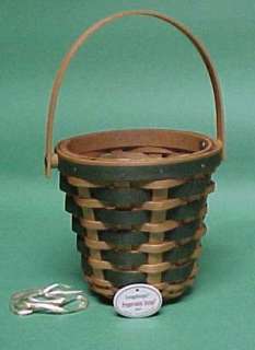 Longaberger 2007 Peppermint Stripe Basket Tree Trimming  