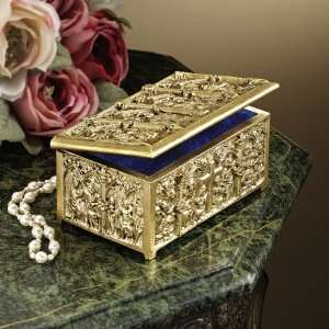   French Style Solid Brass Male Jewelry Treasure Box