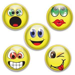  Decorative Push Pins 5 Big Smiley Faces