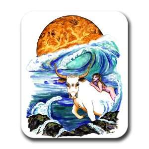 Taurus Bull Zodiac Sign Art Mouse Pad
