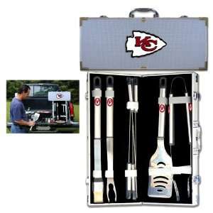  Kansas City Chiefs NFL Barbeque Utensil Set w/Case (8 Pc 