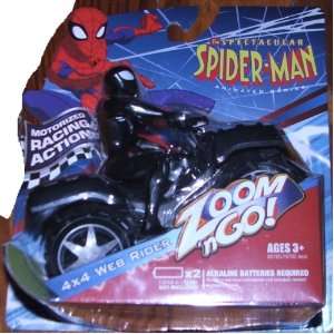 com The Spectacular Spider Man   4X4 Black Suit Spider Man Web Rider 