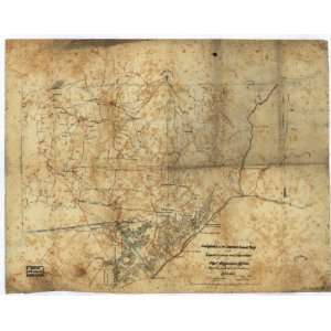  1864 Civil War Map of Cobb County, Georgia