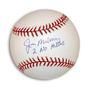  Jim Maloney MLB Baseball Inscribed 2 No Hitters 