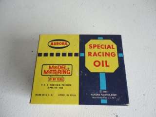 Vintage Slot Car Box Special Racing Oil AURORA  