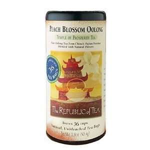 REPUBLIC OF TEA Peach Blossom Oolong Tea (36 Natural, Unbleached Tea 