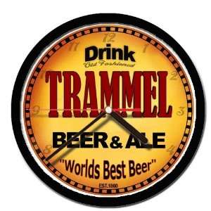  TRAMMEL beer and ale cerveza wall clock 