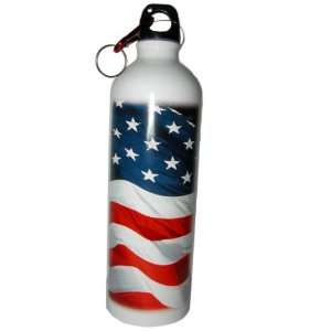  USA Sports Water Bottle Canteen w/ carabiner metal 