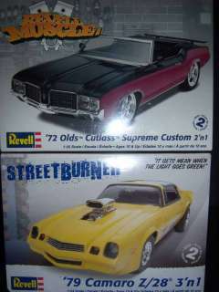 MODEL CAR Chevy CAMARO 124 72 79 Revell STREET Burner MUSCLE 2 pc 