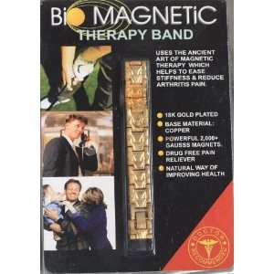  Biomagnetic Apolla Magnetic Therapy Bracelet Band   Gold 