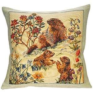   Fabric, French, Elegant & Fine   (Animal & Wildlife)   Bebes Marmottes