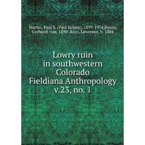 Lowry ruin in southwestern Colorado. Fieldiana Anthropology v.23, no 