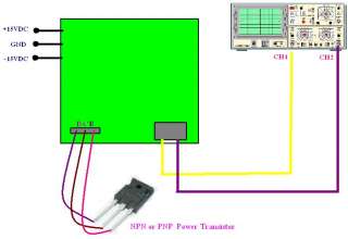 Power Transistor Curve Tracer adapter XY Oscilloscopes  