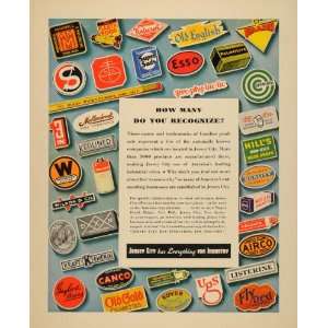   Ad Jersey City Frank Hague Vintage Trademark Logos   Original Print Ad