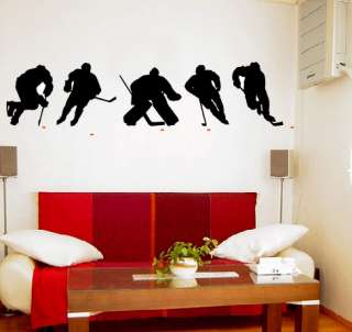 ICE HOCKEY PLAYERS   Wall Decals Stickers Murals kids  