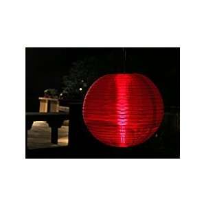   Outdoor Party Lantern Battery Operated 2 LED Red