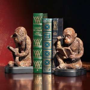  Sale   Monkey Statue Sculpture Bookends   Ships Immediatly 