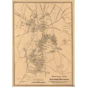  Civil War Map Monumental guide to the Gettysburg battlefield 