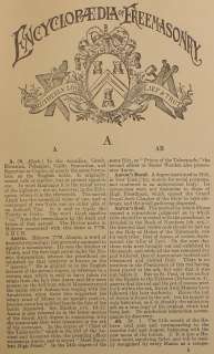 SCOTTISH RITE ENCYCLOPEDIA Masonic Book FREEMASONRY Antique Occult 