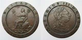1797 Two Pence, Australian Proclamation Coin, aVF  