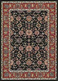 Royalty Black Floral Traditional Area Rug ALL SIZES  