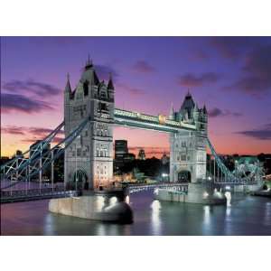  Tower Bridge, London Neon (1000 pc puzzle) Toys & Games