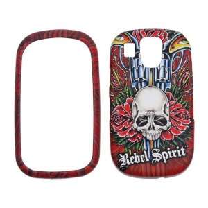  Rebel Spirit   Guns and Roses with Skull with rubberized 