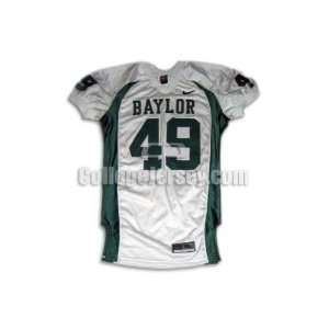   White No. 49 Game Used Baylor Nike Football Jersey