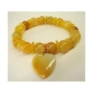  Yellow Topaz Birthstone Bracelets with Heart Everything 