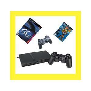   Playstation 2 Kit Ps2 (2 Controllers, 2 Games Include) Toys & Games