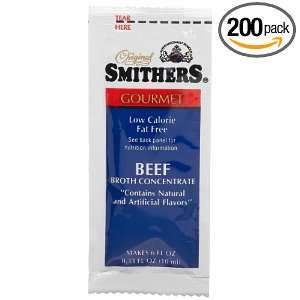 Smithers Beef Broth Concentrate, 200 Count 0.33 Ounce Packet (Pack of 
