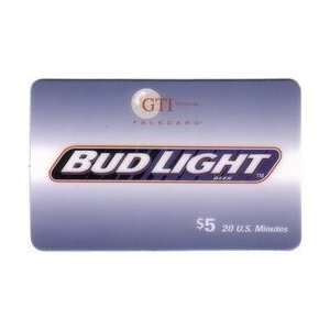   Bud Light Beer Logo On Light Blue Card SAMPLE 