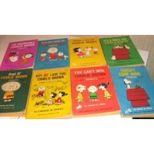  8 Peanuts Books First Soft Cover Editions (Charlie Brown 