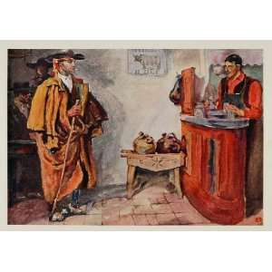  1911 Print Begger Wine Shop Spain Edward Penfield 