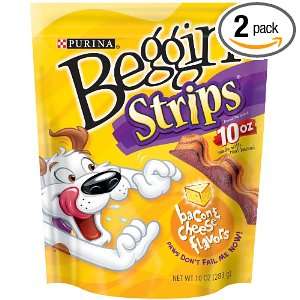 Purina Beggin Strips Bacon & Cheese Value Pack, 10 Ounce (Pack of 2)