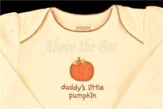 NWT Gymboree Daddys Little Pumpkin Onesie Top 3 6 mo  