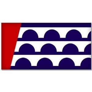  DES MOINES Iowa Flag bumper sticker decal 5 x 3 