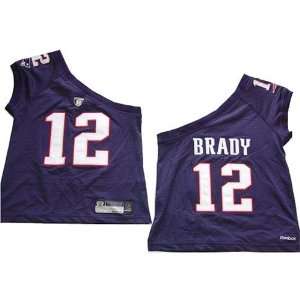 Tom Brady #12 New England Patriots NFL Girls/Junior One shoulder 