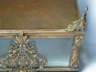 Stunning French antique crystal bronze enamel jewel box  
