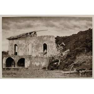  1926 Ruin Mount Etna Eruption 1923 Linguaglossa Sicily 