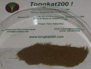 PURE 2001 TONGKAT ALI ROOT EXTRACT, 80 Cents/Gm15 600  