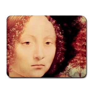 Portrait Of A Dame Ginevra Benci Detail By Leonardo Da Vinci Mouse Pad