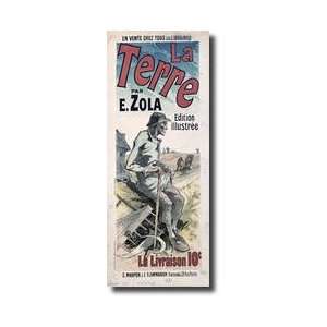  Poster Advertising la Terre By Emile Zola 1889 Giclee 