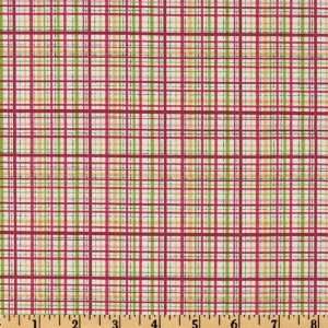    Wide Inspiration Garden Pic Nic Plaid Multi/Red Fabric By The Yard