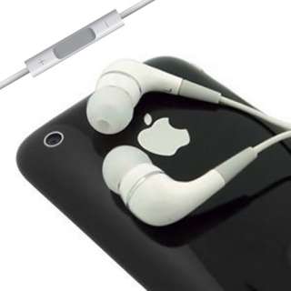 In Ear Earphone Headphones W/ Remote Volume Control + Mic for iPhone 4 